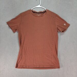 Kuhl KuhlTouch Shirt Mens Large Brown Rust Organic Cotton Tencel Casual Outdoors